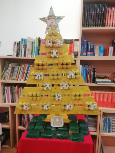 Resultado Final da nossa Árvore de Natal amarela.