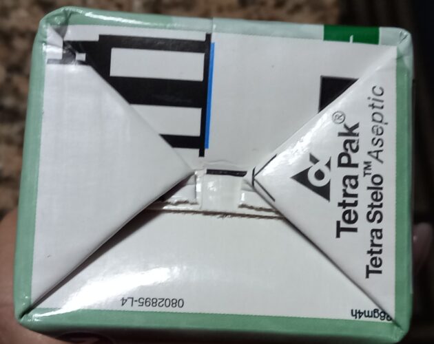 Exemplo de uma embalagem Tetrapak utilizada.