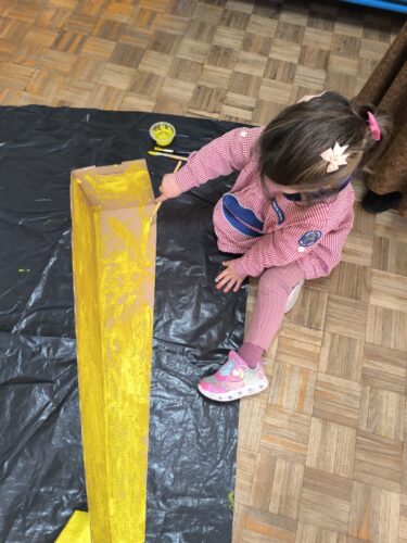 Pintura do esqueleto da árvore