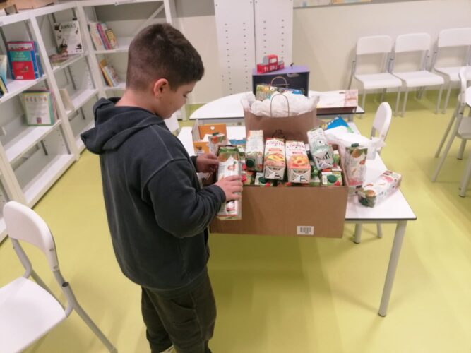 Espalmar das embalagens