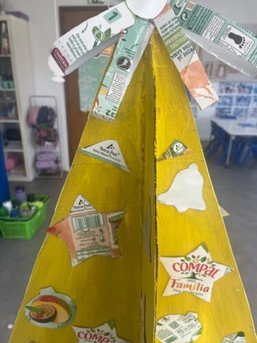 - Símbolos Tetra Pak e Compal reutilizados como enfeites de natal