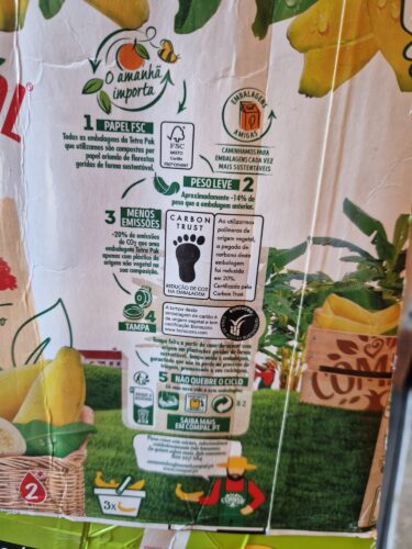Detalhes dos símbolos Tetra Pak e Compal