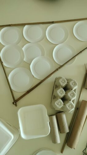 Processo de construção da Árvore de Natal 1