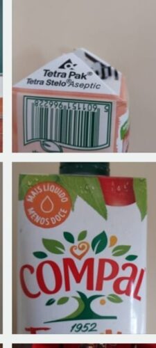 Registo com os Símbolos da Compal e da Tetra Pak