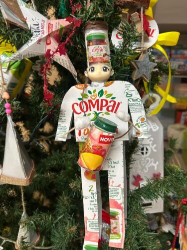 Soldadinho realizado com embalagem da Compal.