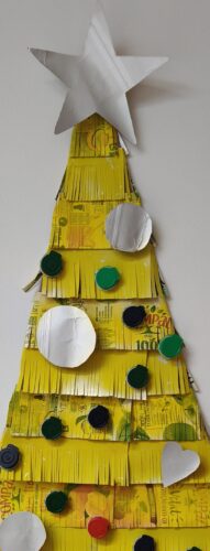 Valorizamos a utilização de materiais reutilizáveis, aliando expressão artística à educação ambiental.