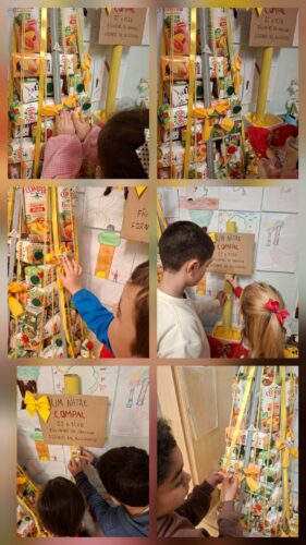 Resultado final: árvore de Natal Compal