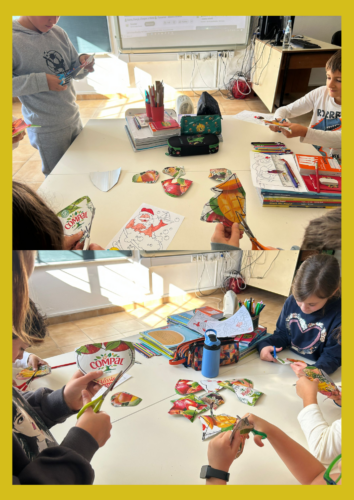 Decorações para a Árvore de Natal- desenho e recorte de bolas, corações, botas, estrelas, anjos e sinos