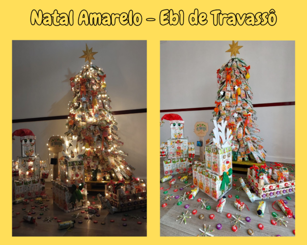 O regulamento desafiou-nos à criatividade, e nós, respondemos com inovação. A nossa árvore amarela, representa o trabalho coletivo, a sustentabilidade e a consciência cívica de uma comunidade educativa unida. Unidos somos Natal Amarelo, somos COMPAL!