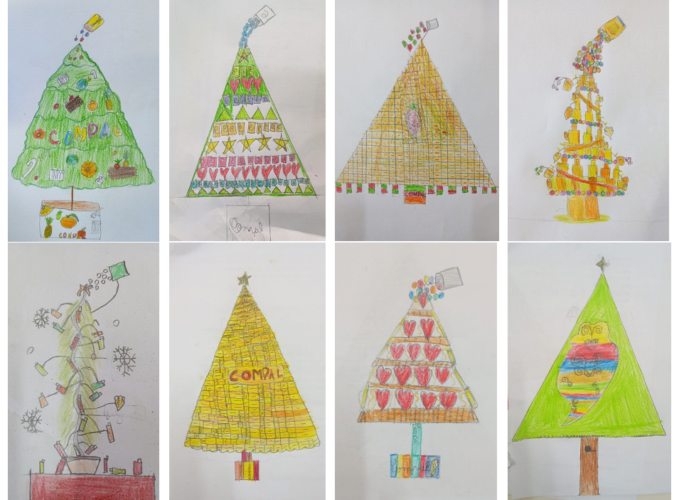 A partir de todos os desenhos realizados, procedeu-se à compilação e seleção de ideias para a elaboração do trabalho final, que irá representar a escola neste projeto/desafio.