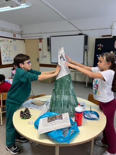 Forrar a árvore com papel