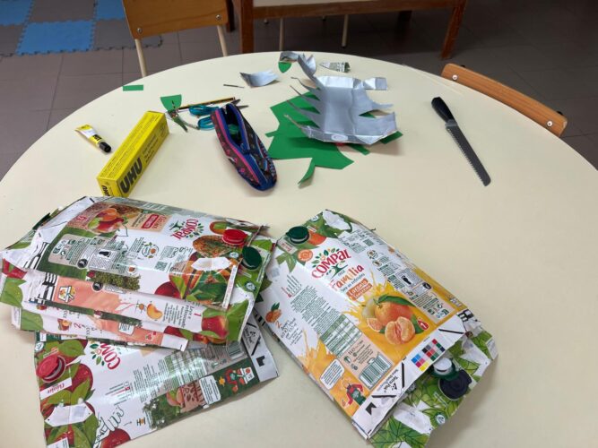 Pétalas das flores natalinas