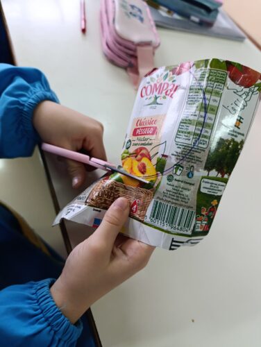 Preparação dos cones para preenchimento da árvore.