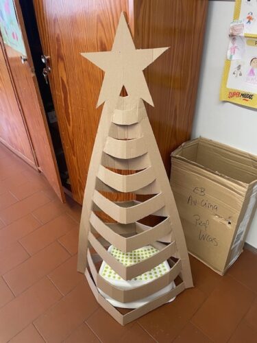 Desenho e recorte do cartão.