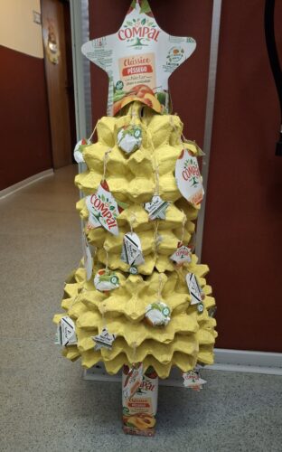 A Árvore de Natal acabada