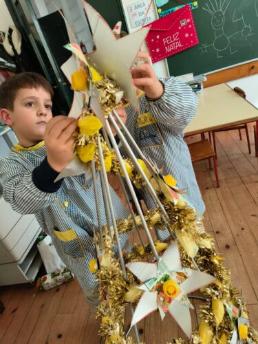 Montagem das tampinhas