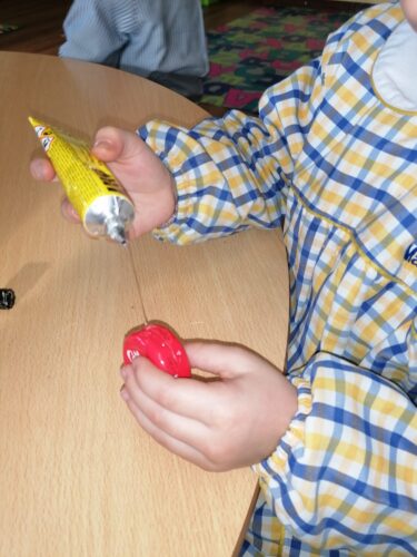 Construção das decorações.