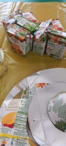 Símbolos da Tetra Pak e embalagens de Compal.