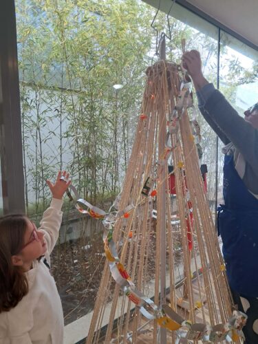 Decoração da árvore.