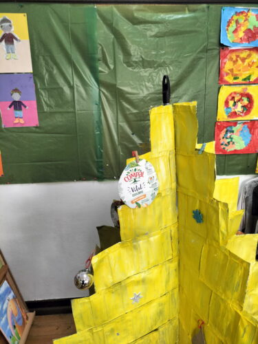 A decoração da árvore