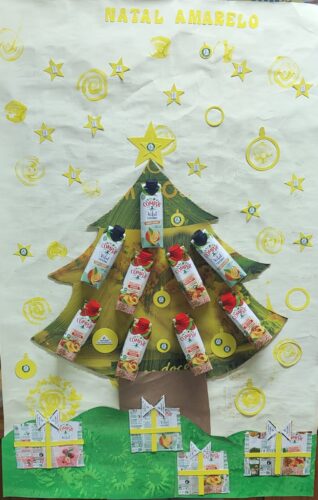 Fotografia do produto final para o concurso "Natal Amarelo".