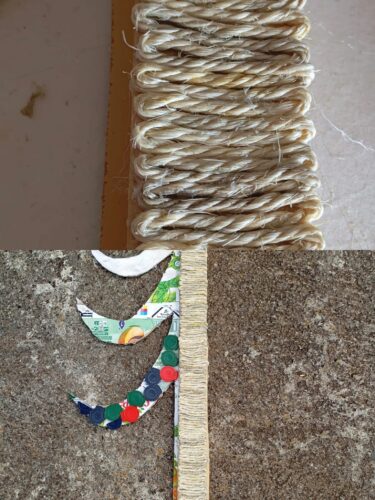 Exemplos de materiais de estimulação neurossensorial diversificada, aplicados na Árvore.