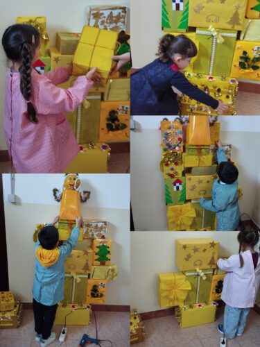 Construção da árvore amarela.