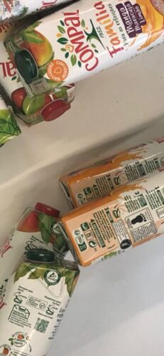 Símbolos Compal e tetrapak