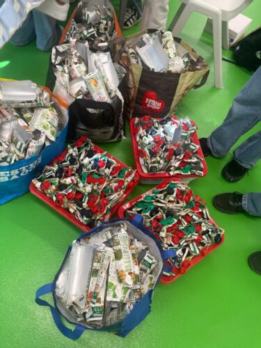 Preparação das embalagens