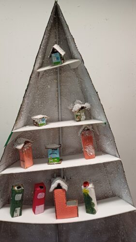 A árvore depois de montada.