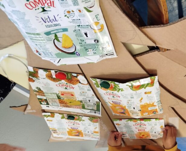 Embalagens utilizadas.<br/>Durante i trabalho foram utilizadas apenas embalagens da Compal.