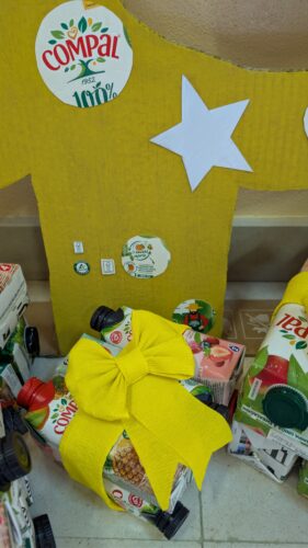 Localização dos símbolos Tetra Pak e Compal na árvore.