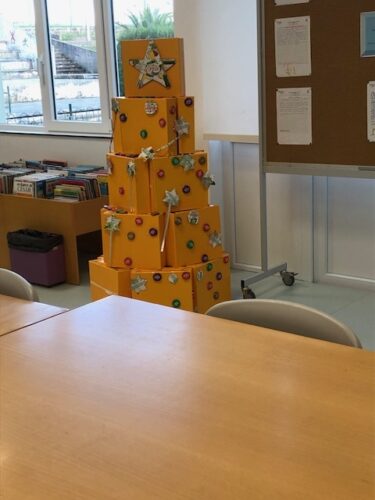 Árvore de Natal na Biblioteca