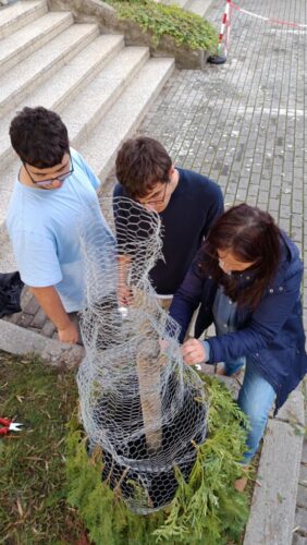 Começa a transformação de materiais simples e reciclados.