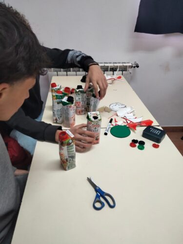 Trabalho em sala de aula.