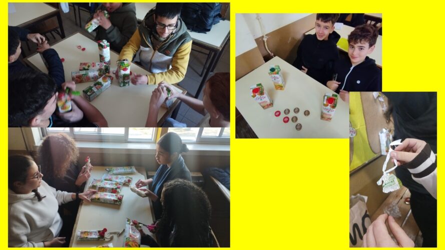 Fotos 1 - Planificação do trabalho e Elaboração de elementos decorativos.