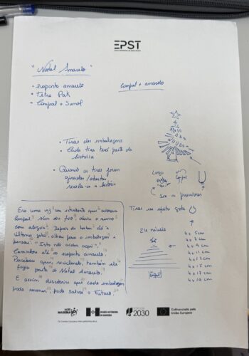 Processo de construção da Árvore de Natal