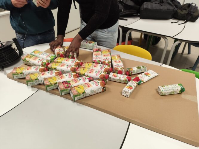 Planificação da colocação das embalagens