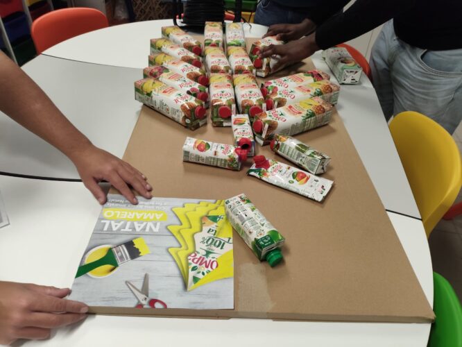 Planificação da colocação das embalagens