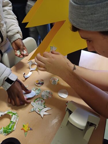 Colagem das bolas de Natal 1