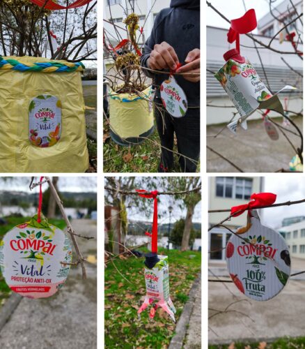 Enfeites - embalagens da Compal