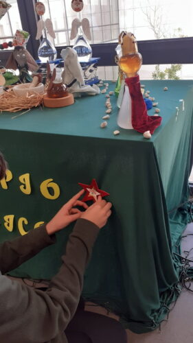 Presépio em construção