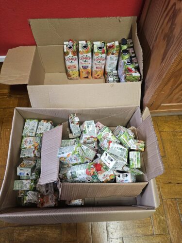 Embalagens da Compal e da Tetra Pak