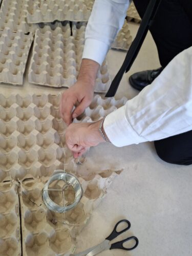 Preparação e ligação das racks.