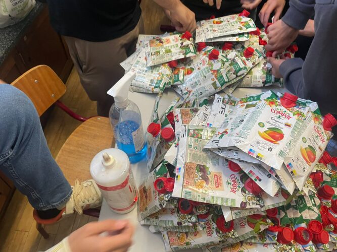 Preparação da embalagens.