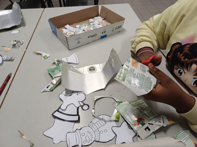 Recorte dos enfeites