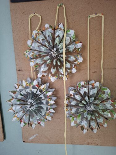 Elementos decorativos para a árvore