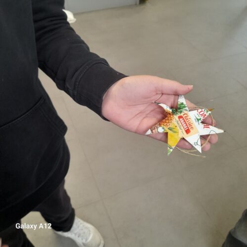 Enfeites da árvore - estrela de Natal