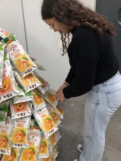 alunos a construírem